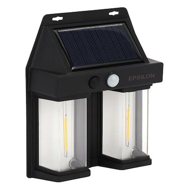 Epsilon Solar Wall Lamp with Motion Sensor &ndash; Pack of 2