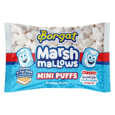 Borgat Marsh Mallows White Vanilla Mini Puffs Bag 300g