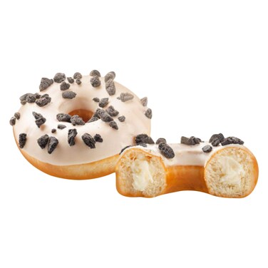 Nutty Cream Filled Ring Donut