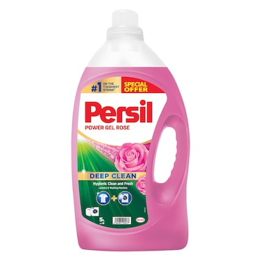 برسيل – باور جل سائل غسيل برائحة الورد – تنظيف عميق – 5 لتر