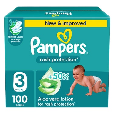 بامبرز حفاض مقاس 3، 100 قطعة، سوبر هيرو