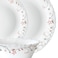 BRITISH CHEF 10 Pieces Opalware Dinner Set   Microwave &amp; Dishwasher Safe   Garland Dinnerware set with 4-Piece Dinner Plate, 2-Piece Side Plate, 2-Piece Soup Bowl, 2-Piece Spoons-White