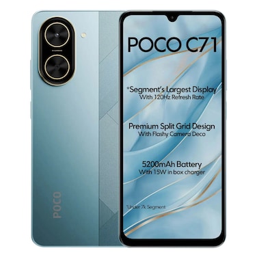 شاومي بوكو C71، ذاكرة داخلية 64 جيجابايت، ذاكرة الرام بسعة 3 جيجابايت، شبكة 4G، أزرق