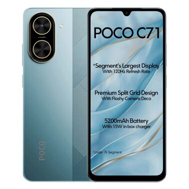 Xiaomi Poco C71, 64GB Storage, 3GB RAM, 4G, Blue