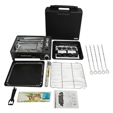 شواية شواء غاز محمولة مع موقد