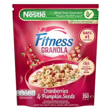 نستله فيتنس جرانولا بالتوت البري وبذور اليقطين 350 جرام