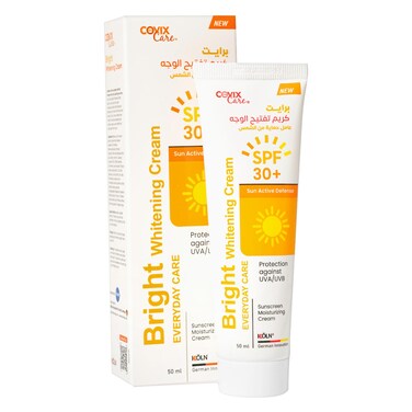 Covix Care Bright - Whitening Cream SPF30+, Everyday Care, Protection Against UVA/UVB 50ml