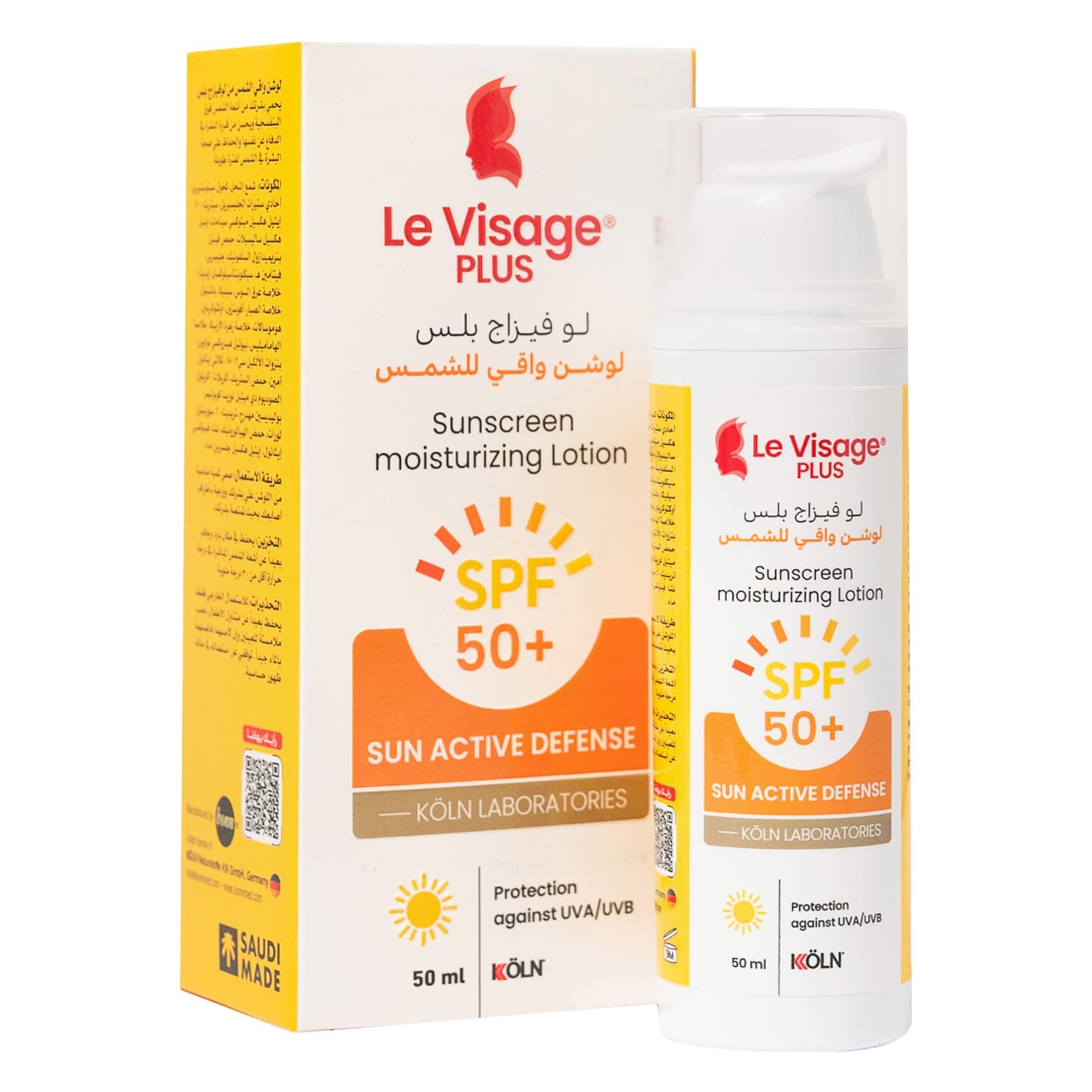 لو فيزاج بلس لوشن واقي للشمس مرطب SPF 50+، 50 مل
