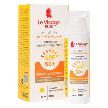 لو فيزاج بلس لوشن واقي للشمس مرطب SPF 50+، 50 مل