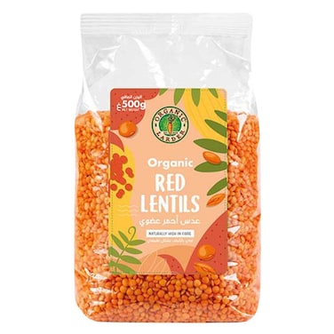 مخزن عضوي عدس أحمر 500 جرام