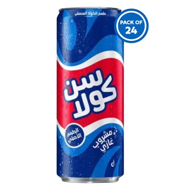 سن كولا – مشروب غازي النكهة الأصلية – 240 مل × 24 عبوة