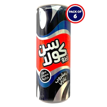 صن كولا – مشروب غازي زيرو – 240 مل × 6