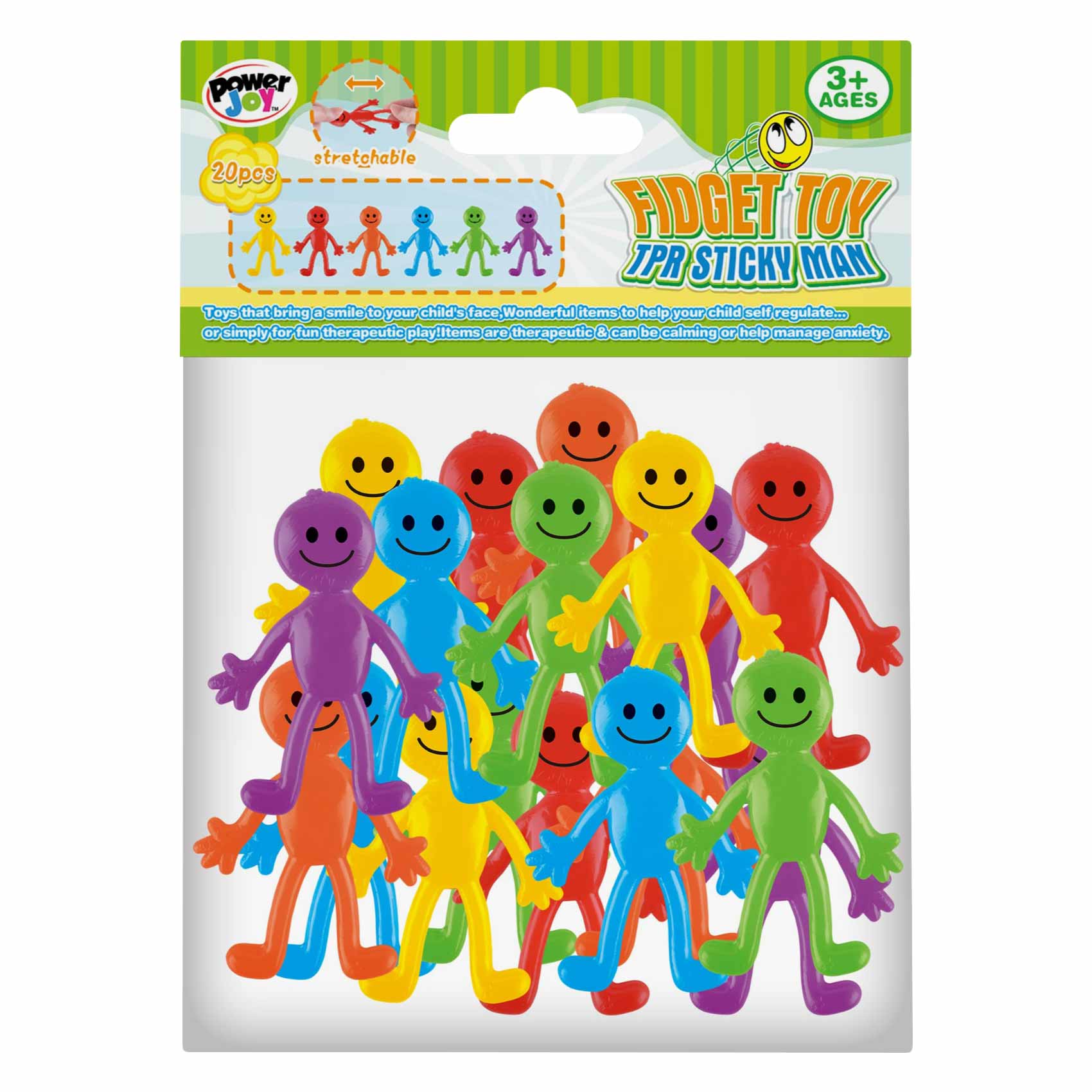 Buy Power Joy - Fidget Stretchable Sticky Man 20 Pieces Online ...