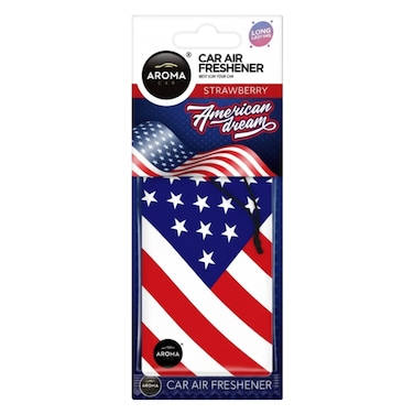 Aroma Car Air Freshener Strawberry, American Flag
