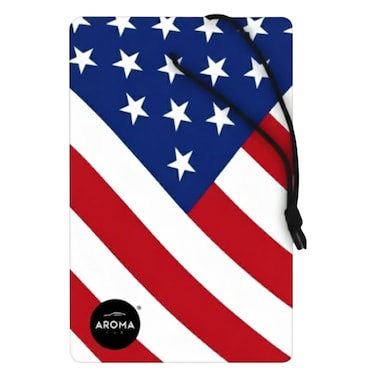 Aroma Car Air Freshener Vanilla, USA Flag