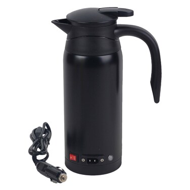 Safari 0.8L Car Electric Kettle, Black