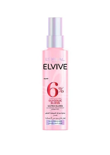 L&rsquo;Or&eacute;al Elvive Glycolic Gloss Ultra Gloss Acidifier &ndash; Rinse-Off &ndash; For Dull, Porous Hair &ndash; 150 ml