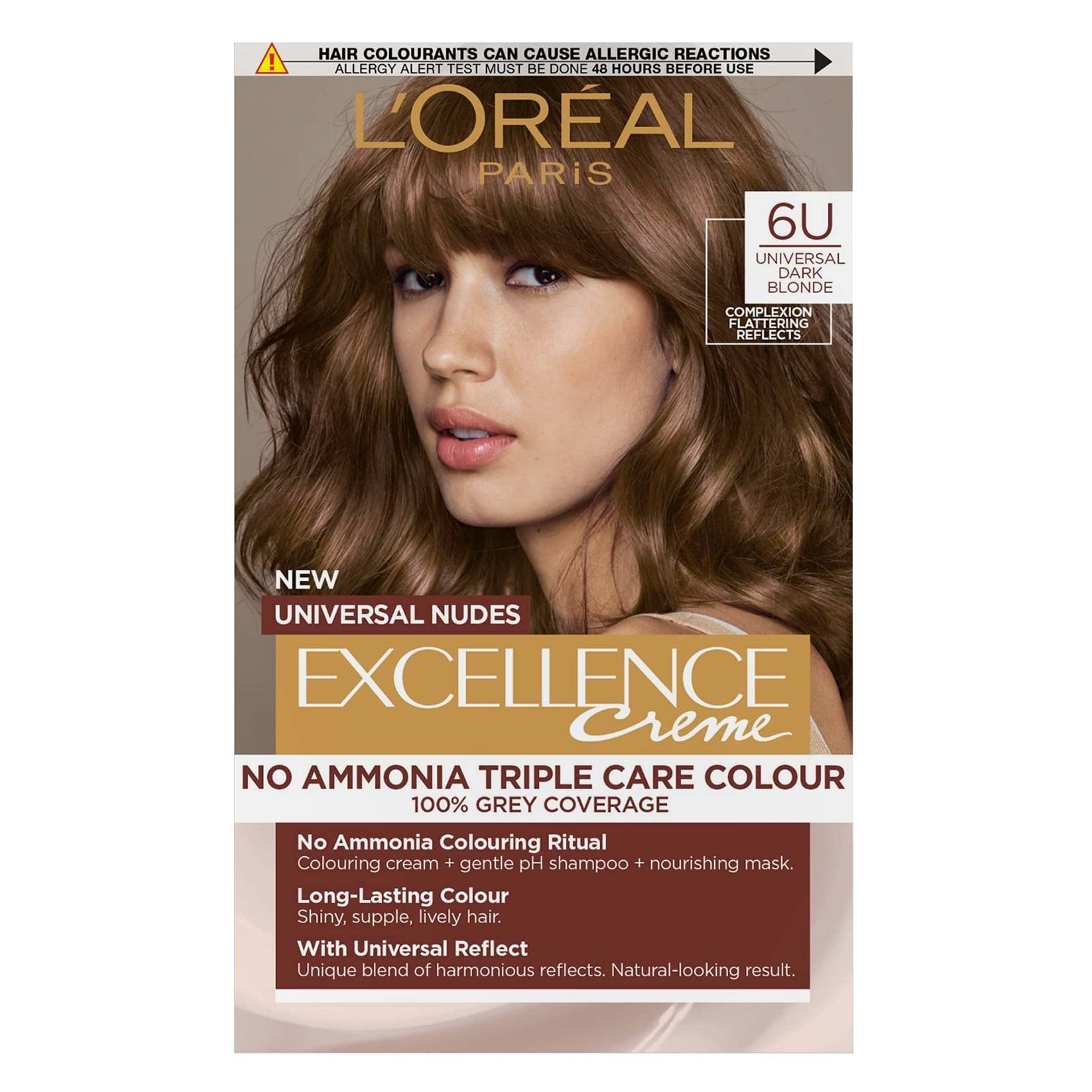 Buy L’Oreal Paris Excellence Creme Hair Dye, 6U, Universal Dark Blonde ...
