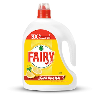 صابون فيري بلس السائل برائحة الليمون مع قوة بديلة للمبييض،2.2 ل