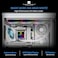 علبة كمبيوتر Thermalright A70ATX للألعاب، ثلاثية الجوانب، بدون أعمدة، بلوحة زجاجية بانورامية، منفذ Type-C، علبة كمبيوتر متوسطة الحجم، حامل رأسي لوحدة معالجة الرسومات سريع الفك بدون أدوات، أسود
