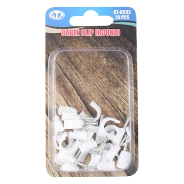 GTT Cable Clip (Round) 20 Pieces 10mm