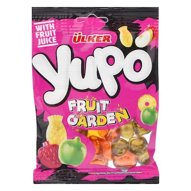 أولكر يوبو فروت جاردن – حلوى طرية بنكهة الفاكهة مع عصير الفواكه – 80 غرام