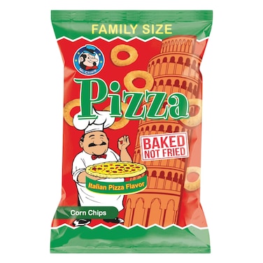 مستر تشيبس رقائق ذرة بنكهة البيتزا الإيطالية نكهة (مخبوزة، غير مقلية) 85 جرام