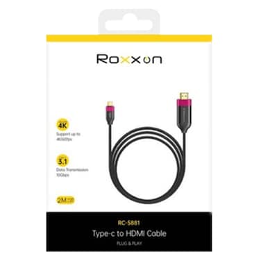 روكسون كابل تايب-سي إلى HDMI بطول 2 متر (Rc-5881)