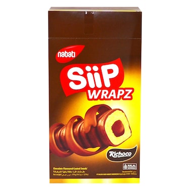 Nabati Siip - Wrapz Richoco, Cocoa, 14.5g x12