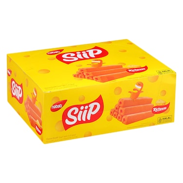 Nabati Siip Richeese Corn Snacks With Cheese Flavor 17.5G X12