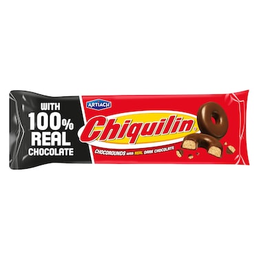 Artiach Chiquilin Chocorounds Biscuits With Real Dark Chocolate 120g