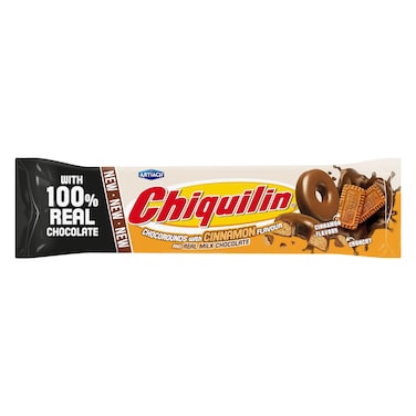 Artiach Chiquilin Chocoround Biscuit With Cinnamon Flavor, Covered With Real Milk Chocolate 118g