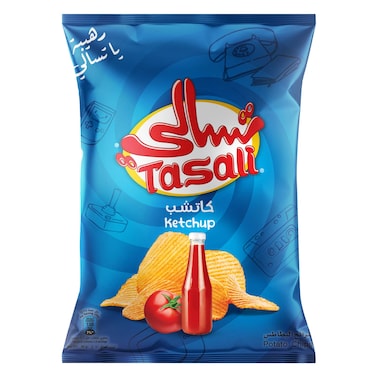 تسالي شيبس بطاطس بطعم الكاتشب 90 جرام