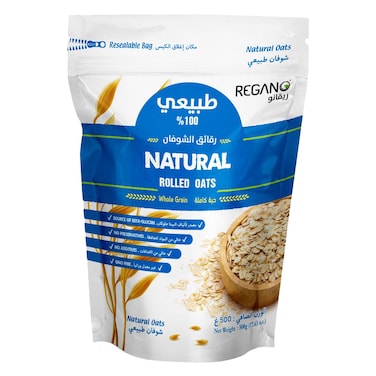 شوفان طبيعي رقائق شوفان كاملة الحبة – 500 جرام