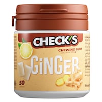 Check's Sugar Free Ginger Chewing Gum 50 pcs 70 g