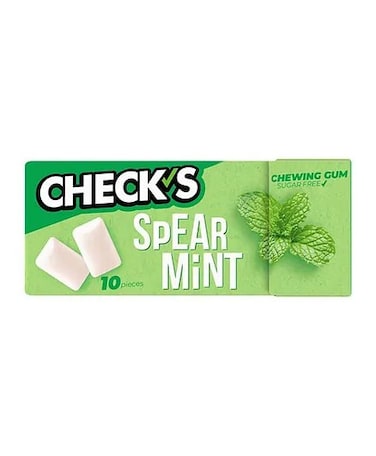 Check's Sugar-Free Spearmint Chewing Gum &ndash; 10 Gums
