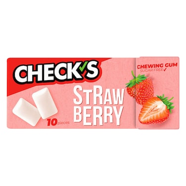 تشيكس علكة بنكهة الفراولة، 13 جرام