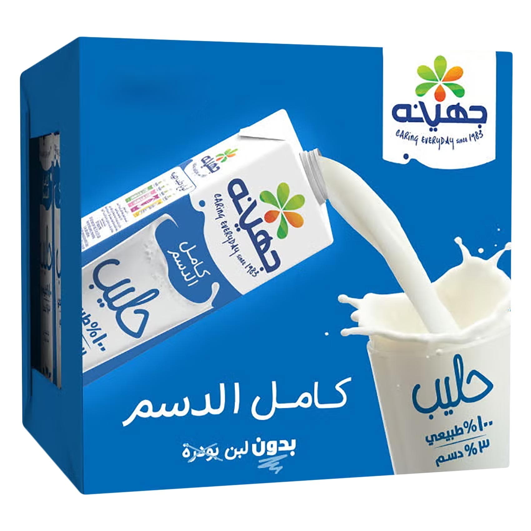 جهينة – حليب كامل الدسم – 1.5 لتر × 8