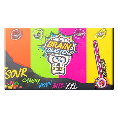 Brain Blasterz Sour Candy Brain Bitz XXL, 144g x12