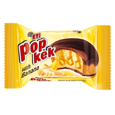 Eti Popkek Cocoa Coated Cake With Banana Sauce 35g