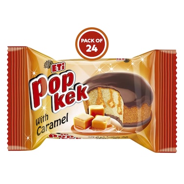 Eti Popkek Cocoa Caramel Cake 35g x24