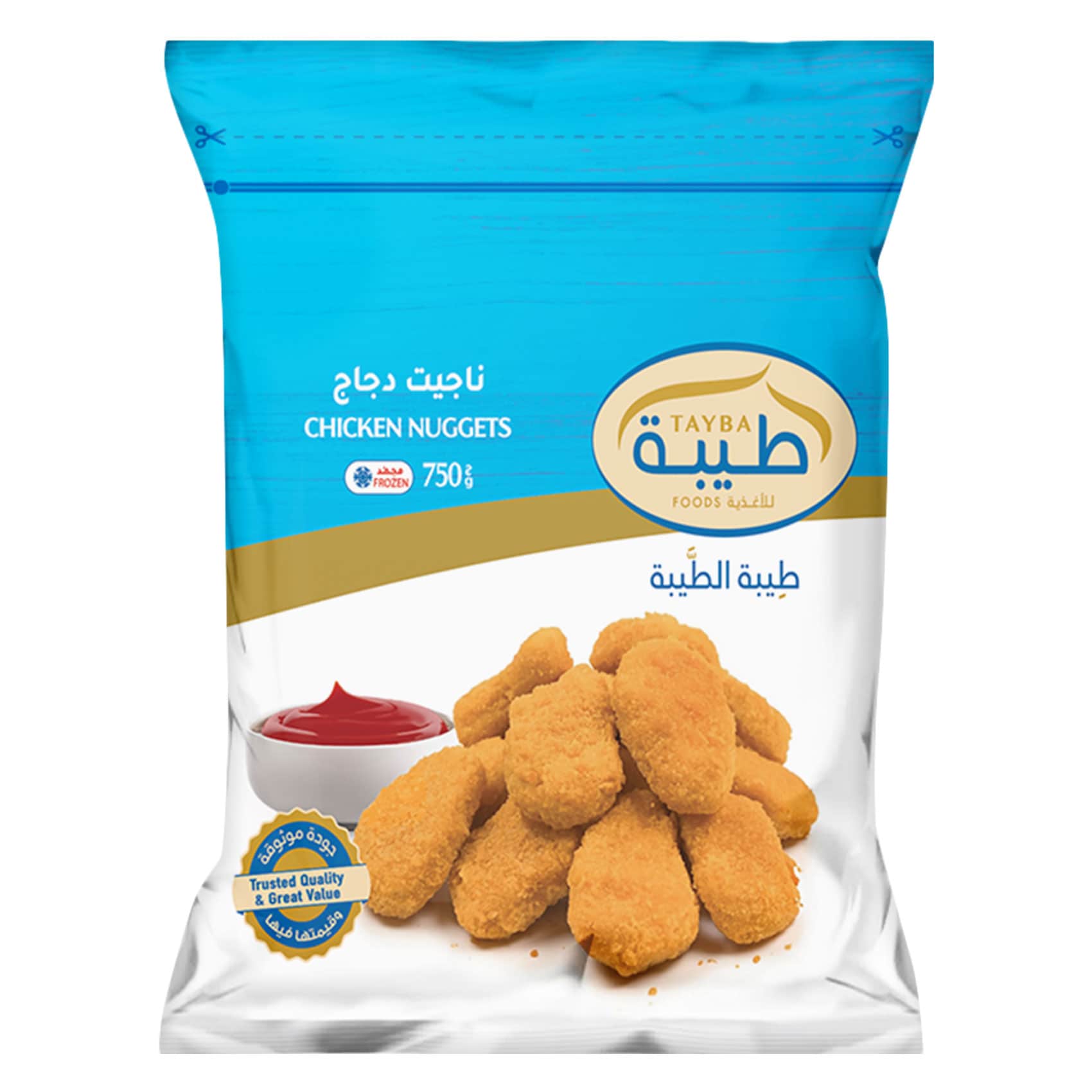 طيبة – ناجيت دجاج مجمّد – عادي – 750 جرام