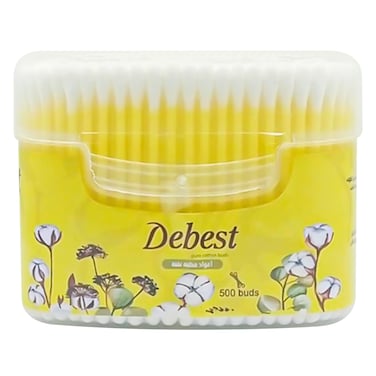 ديبست – أعواد قطن صفراء – 500 قطعة