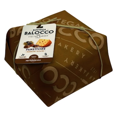 Balocco - Panettone, Traditional Italian Holiday Cake With Candied Chestnuts, 750g