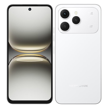 تكنو سبارك 40، سعة داخلية 256 جيجابايت،  سعة الرام 8 جيجابايت، شبكة 4G، أبيض
