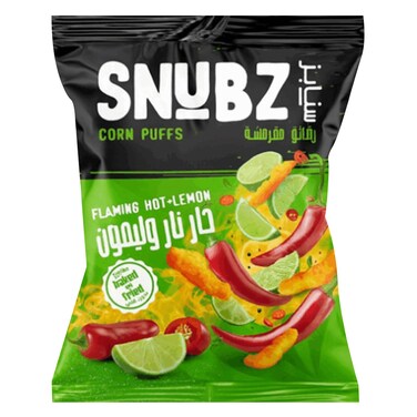 سنوبز – رقائق ذرة مقرمشة بطعم الليمون - حار – 30 جرام