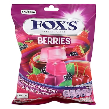 فوكس حلوى بنكهة التوت (توت بري، توت العليق، كرز أسود) 90 جرام