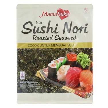 ماما سوكا سوشي نوري، أعشاب بحرية محمصة، 10 شرائح، عبوة 20 جرام