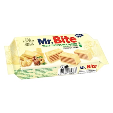 تورين مستر بايت ويفر البندق مع الشوكولاتة البيضاء 38 جرام