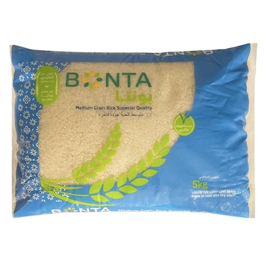 بونتا – أرز كالروز حبة متوسطة – 5 كجم